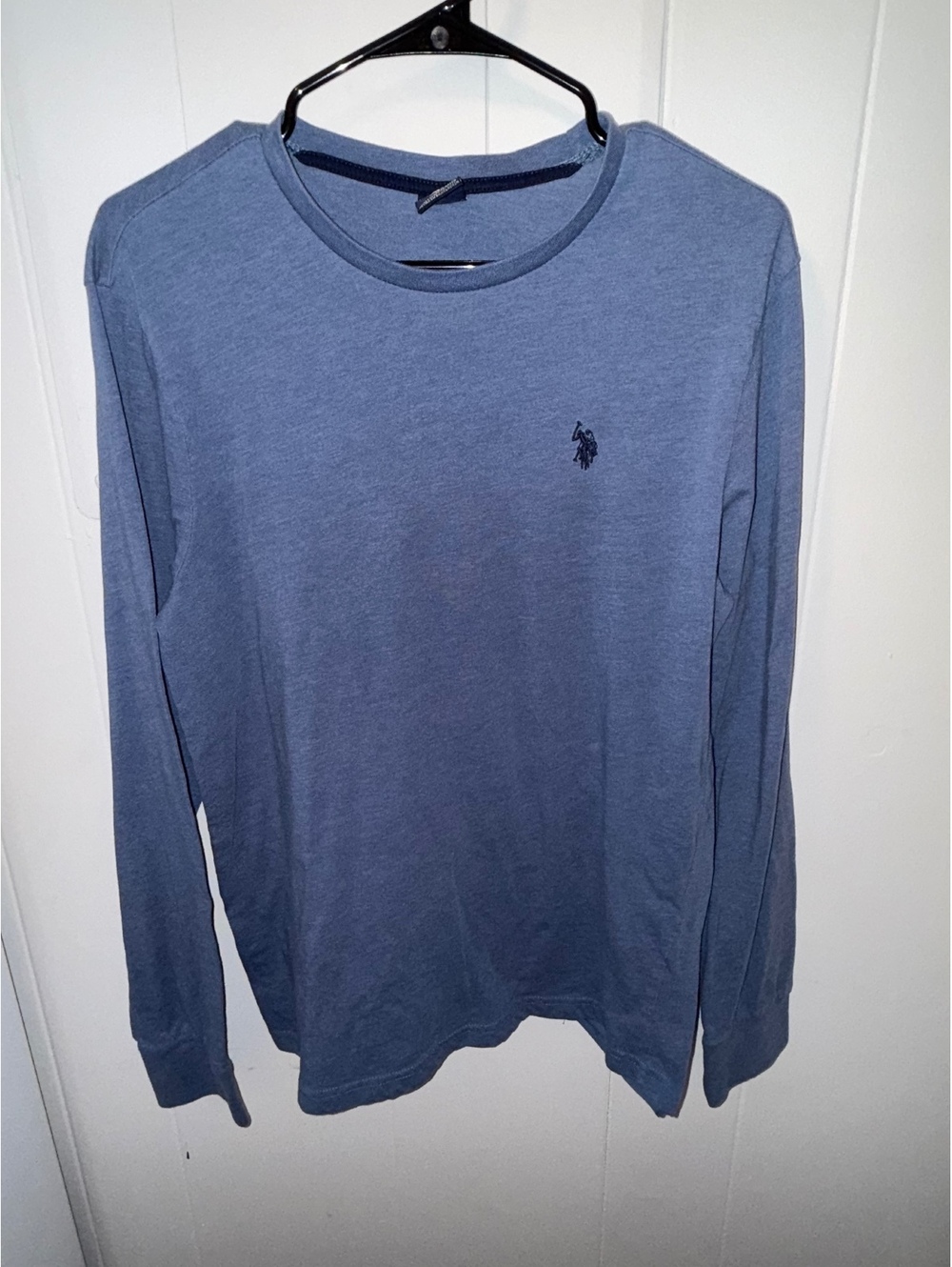 U.S. Polo Assn. Men's Medium Blue Long Sleeve Crew Neck Shirt